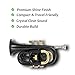 NEW POCKET TRUMPET BLACK/BRAS COLORED FINISH Bb GOOD PITCH PROFFESIONALS W/CASE