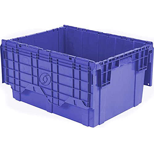 Orbis Flipak Distribution Container, 27-7/8 x 20-5/8 x 15-5/16, Blue
