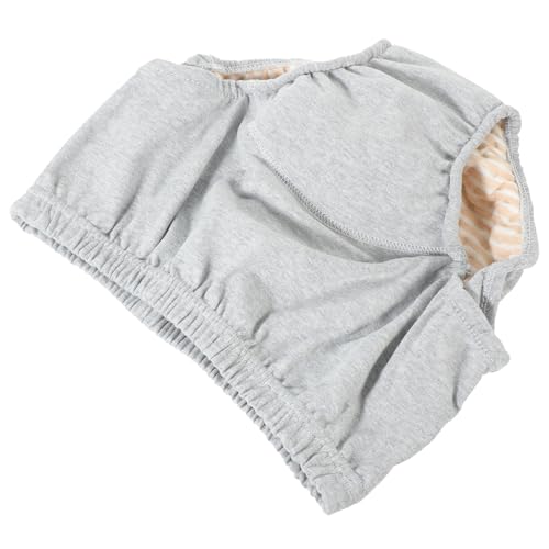 ELAYARD Pantalón Urinario Lavable Para Adultos Gris l 1 Unidad, Ropa Interior Absorbente De Algodón, Antihumedad Prueba De Fugas Para Incontinencia, Uso Hospitalario y Cuidado Diario Para Mayores