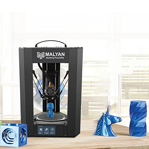 Malyan M300 Mini Delta 3D Printer - Fully Assembled Fdm 3D Printers For Kids And Beginners, Free Sample Pla Filament And Microsd Card Preloaded With Printable 3D Models, Printing Size 110X120 Mm #TOP4
