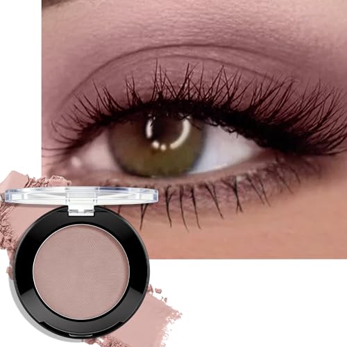 QHOSIULI Dusty Rose Mauve Matte Eyeshadow Palette, Mini Monochrome Eye Shadow for Older Women, Pigmented Neutral Eyeshadow Powder Compact sombras para ojos, Naturing-Looking Smooth Blendable Color