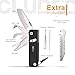 ROXON S504G Mini Flex Companion-7 in 1 Multitool EDC Pocket Knife with G10 Handle, Box Cutter, Short Sheepsfoot Blade, Short Scissors, Bottle & Can Opener, 4mm Bit, Tweezers and Toothpick