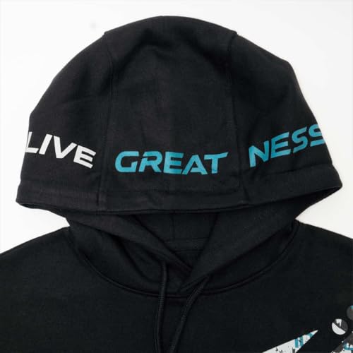 Premium Black Hoodie Sweatshirt with Urban Graphic Print Design, Cotton Blend, Drawstring Hood, Casual Streetwear Style Messi colection gift4