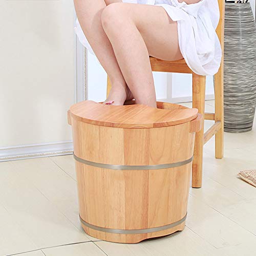 Spa de pies de madera Katzowen con tapa 34 cm miniatura 3