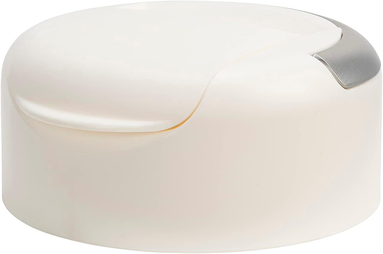 W&P Porter Drink Through Lid for Insulated Water Bottles, Leak-Proof, Carrying Handle, BPA Free, Cream
