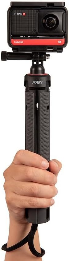 JOBY TelePod Sport Extendable Stick for Action Cameras and 360° Waterproof Travel Tripod Smartphone Accessory for Content Creation, Vlogging, Action Photos