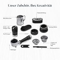 De’Longhi La Specialista Touch - Perfetto Siebträgermaschine Espressomaschine mit Mahlwerk, 10 Getränke, Cold Brew, automatische und manuelle Milchaufschäumung, Touchscreen, Metall (EC9455.M) – Ansicht 9