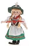 selbstgemachte porzellanpuppen verkaufen 30 cm Faelens Porzellan-Trachtenpuppe Mädchen, 30 cm, Holzständer