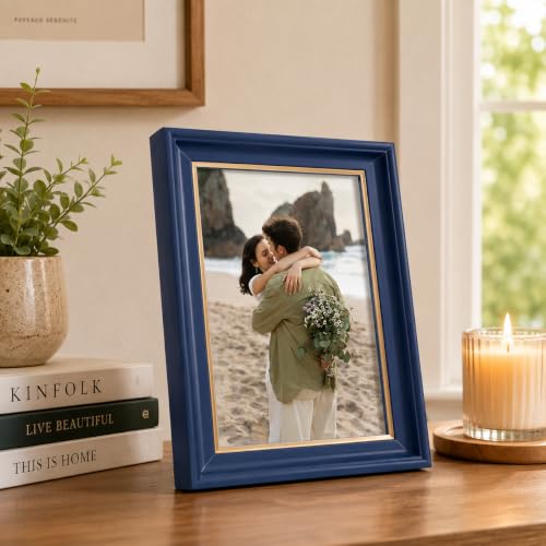 Image of GOLDEN PEACOCK Antique 5x7 Inch Photo Frame