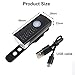 Jualyue Bike Headlight 300 Lumens USB Rechargeable Bike Headlight with 3 Modes Waterproof Front Light - Black