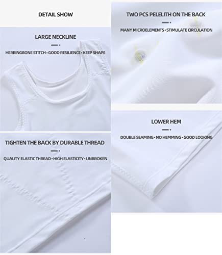 BaronHong Men Hide Gynecomastia Pullover Chest Binder Compression Slimming Undershirt Male Corset Tank Tops 5