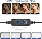UBeesize LED Video Light Kit, 2Pcs Dimmable Continuous Portable Photography Lighting with Adjustable Tripod Stand & 5 Color Filters for Tabletop/Low-Angle Shooting, for Zoom, Game Streaming, YouTube