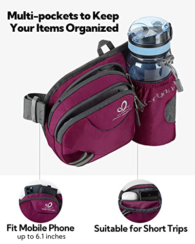 image for WATERFLY Fanny Pack Waist Bag: Waist Pack for Women Men with Water Bot