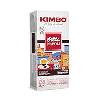 Kimbo Espresso Napoli – 100 Capsule Compatibili con Nespresso Original | 10 Confezioni da 10 |...