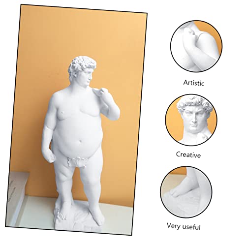 Estatua David Resina Beige Decoración Hogar 25x11x7 cm miniatura 3