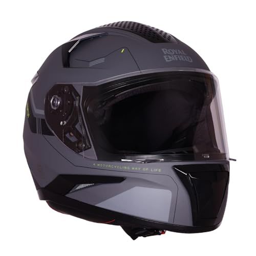 Royal Enfield AIR-X 1901 Full Face Helmet | Certification: ISI & DOT | High Impact Grade ABS Shell |Multipore Ventilation System | Aerodynamic Design 