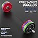 E.T.ENERGIC 7ft Olympic Powerlifting Barbell 44lb Olympic Bar 1500-lbs Capacity Available with Hard Chrome Sleeves for Deadlift, Squat and Bench
