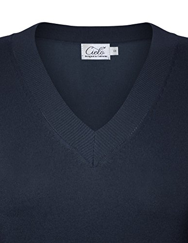 Image of Cielo Women's Solid Soft Stretch Pullover Knit Sweater