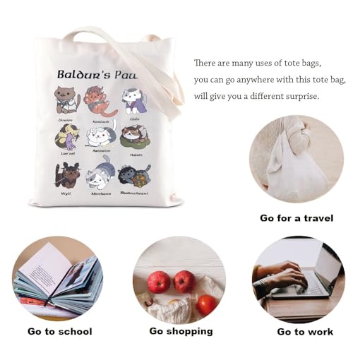 KUIYAI BG3 Inspired Tote Bag Baldur’s Paw Shoulder Bag miniatura 5
