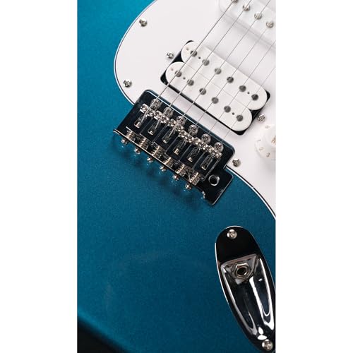 Strydom Magna ST20M Electric Guitar – Lake Placid Blue | Maple Neck & Fretboard | HSS Pickup Setup | 22 Frets | Chrome Hardware | Gig Bag Included - Image 3 thumbnail