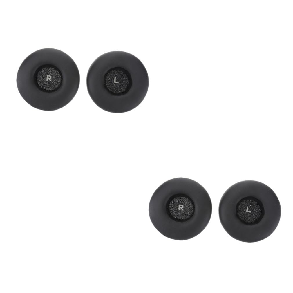 jojofuny 2piezas Cojines De Reemplazo para Auriculares Almohadillas De Oído y Cómodas para Color Negro