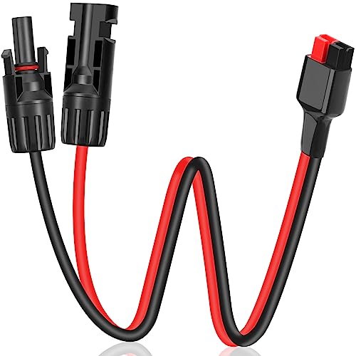 Dongge Conector de carga solar de 60 cm, 12 AWG a Anderson, adaptador de panel solar a conector Anderson adecuado para paneles solares, paneles solares, generadores solares, plantas eléctricas