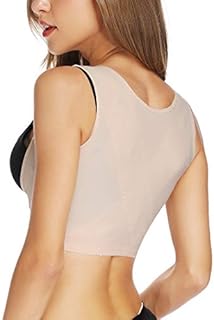SHAPERIN Push Up Bra Support Shapewear for Women Posture Corrector Tops Back Support Vest Shaper Under Clothes Beige
