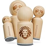 Regal Lion Head Rubber Stamp for Stamping Crafting Planners - 1/2 Inch Mini
