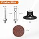 QUARKZMAN 23-teiliges Quick Change Discs Set 2 Roll Lock Schleifscheiben mit 1/4 Schaft Pad Halter 36 Körnung Oberflächenkonditionierungsscheibe für Polieren Rostentfernung