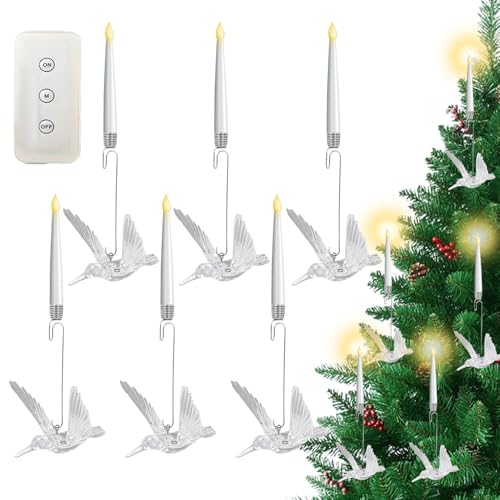 Velas de árbol de Navidad con control remoto y temporizador inteligente 1