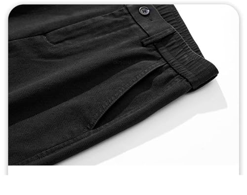 Men's Spring Jeans Loose Straight Elastic Waist Casual Denim Pants Trousers Comfortable Large Size4