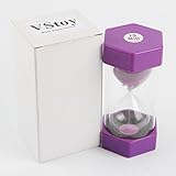 VStoy Security Fashion Hourglass Sand Timer … (Purple 15 Minutes)
