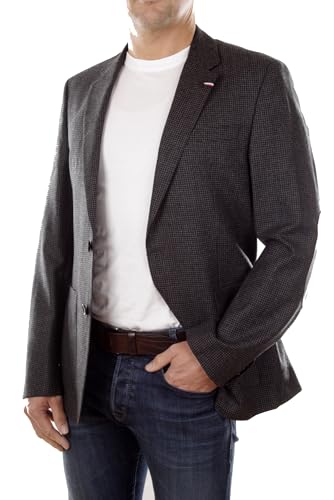 Tommy Hilfiger veste blazer homme chic en coton bleu marine