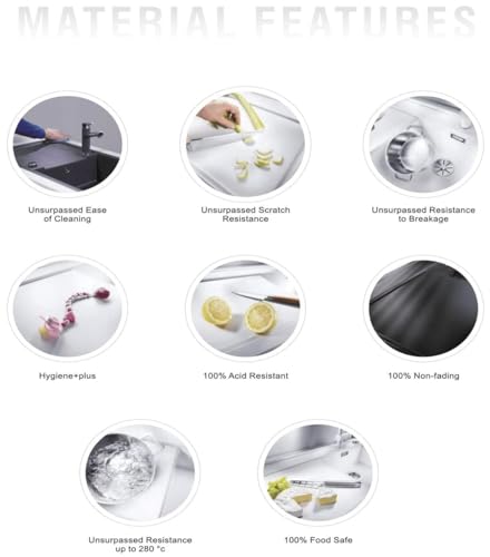 Generic Gem Quartz Kitchen Sink 24x18x9 Inches Grey - Image 8