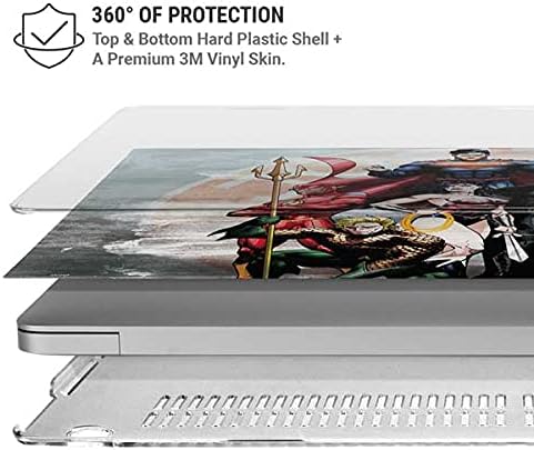 Skinit Case + Skin Compatible with MacBook Air 13in M1 (2021) - Officially Licensed Warner Bros Justice League Heros Design