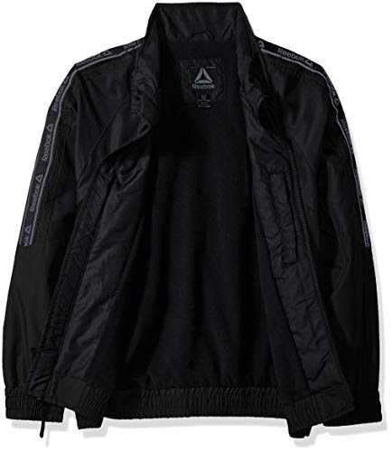 Reebok Jaqueta de peso médio para meninos, Preto, 2 Anos