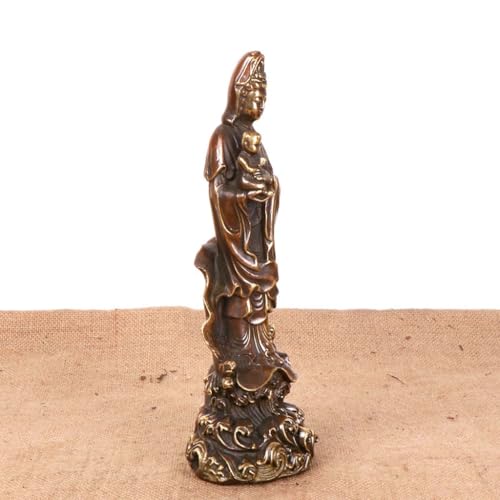 Statue Guanyin bouddha salon zen décoration rétro pour maison
