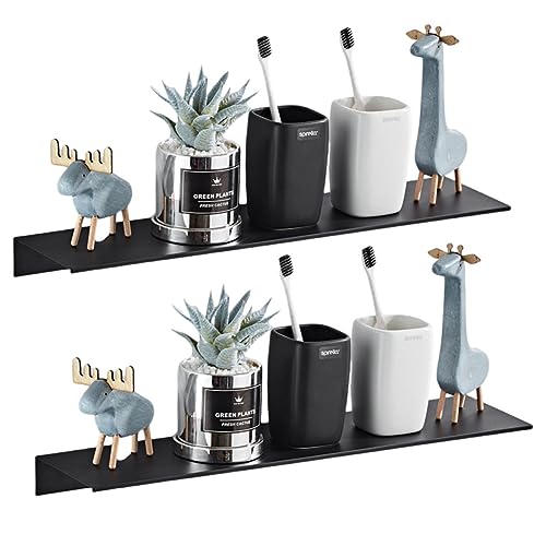 Lsydgn Mensola Metallo Nero,Mensola Metallo da