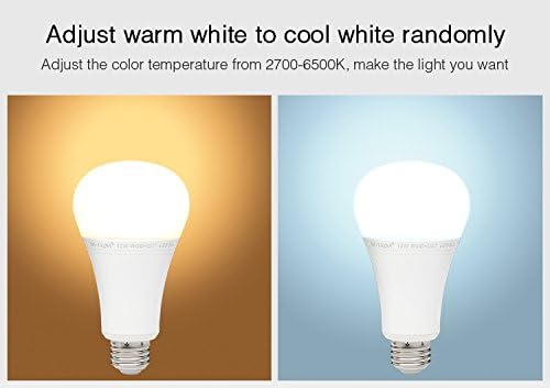 Adjusting warm white to cool white light