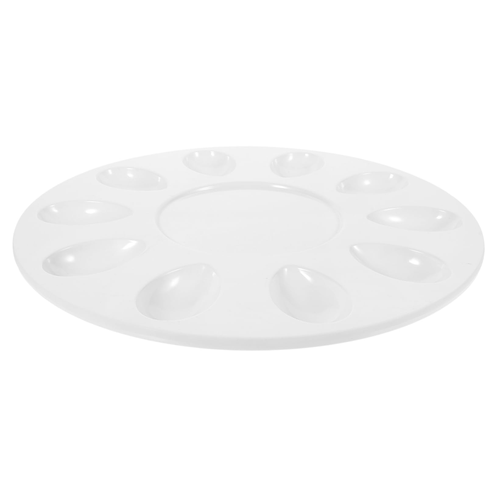 HEALLILY Deviled Egg Serving Tray Versatile Melamine Platter for Parties Capacity Egg Holder for Desserts Design for Easy Organization for Entertaining and Events