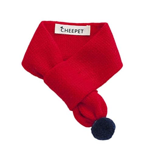 POPETPOP Pet Warm Scarf Dog Red Scarf for Pet Winter Warm Clothes Holiday Christmas Party Cat Dog Costume Accessories Supplies