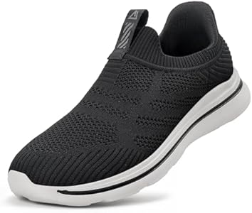 ODCKOI Slip On Sneakers Heren Unlaced Schoenen Mesh Sportschoenen Ademend Lichtgewicht Running Schoenen Comfortabele Trainers Lichtgewicht Outdoor Jogging Schoenen