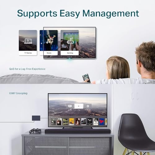Image of TL-SG108E 8 Port Gigabit Switch, Easy Smart Managed, Plug and Play, Desktop /Wall-Mount, Metal with Shielded Ports, QoS, VLAN, IGMP, LAG Support