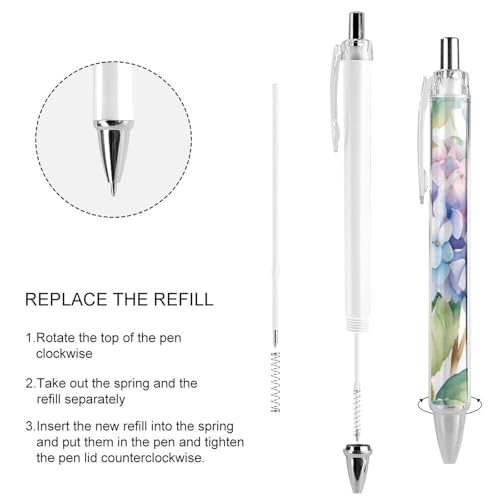 Stylos à bille rétractables noirs lot de 4 avec pointe 0,5 mm