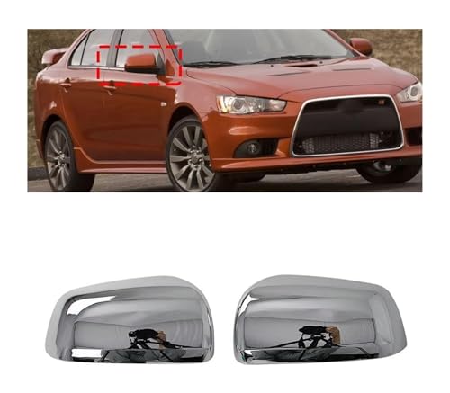 Boîtier miroir côté pour Lancer EX EVO 2009-2012 de remplacement direct en ABS noir - 5