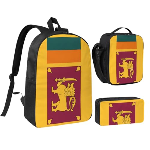 Sac à dos 3 en 1 Sri Lanka résistant pour ranger repas et fournitures