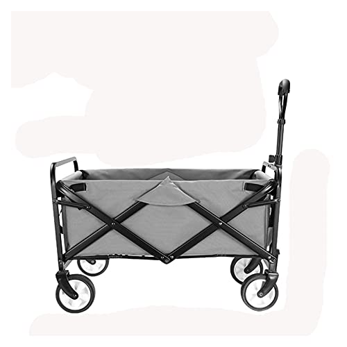 Einkaufswagen Faltbarer Gartenwagen, Tragbarer 4-Rad-Allzweckwagen, Outdoor-Einkaufswagen, Gartenbuggy, Vielseitiger Transportwagen für Rasen, Strand und Camping
