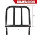 NOVALLA Detachable Sissy Bar Backrest Luggage Rack Fit for Harley Sportster XL 883 1200 2004-2022 Fit for Dyna FLST FLSTC 2006-Later Fit for Harley Softail 1984-2005 (Black)