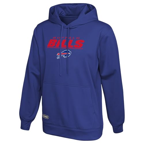 Outerstuff NFL Men's Fleece Pullover Hoodie, Buffalo Bills, Small