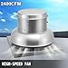 VEVOR 2400 CFM Roof Fan Up-blast Restaurant Exhaust Fan High Speed Direct Drive Up-blast Exhaust Fan 250W